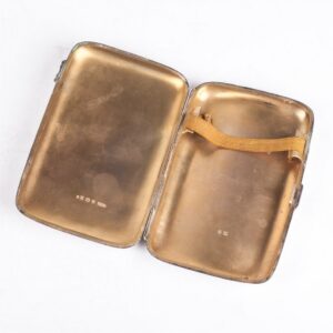 English sterling silver cigarette case with engraved — image 4