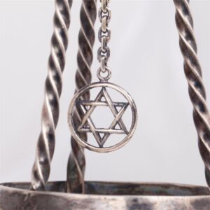 Rare Russian silver Shabbat candelsticks — image 3