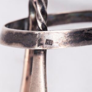 Rare Russian silver Shabbat candelsticks — image 6