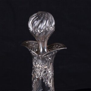 Antique French silver mounted decanter — image 2