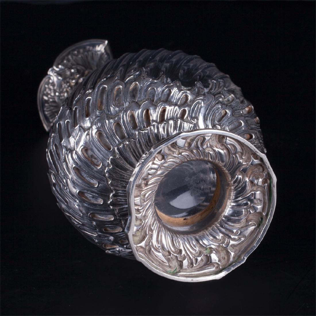 Antique French silver mounted decanter — image 7