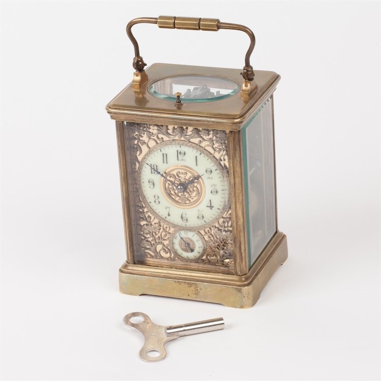 Carriage clock with repeater and alarm. — image 1