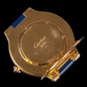 Cartier Must de travel Gold tone Alarm Quartz Clock — image 4