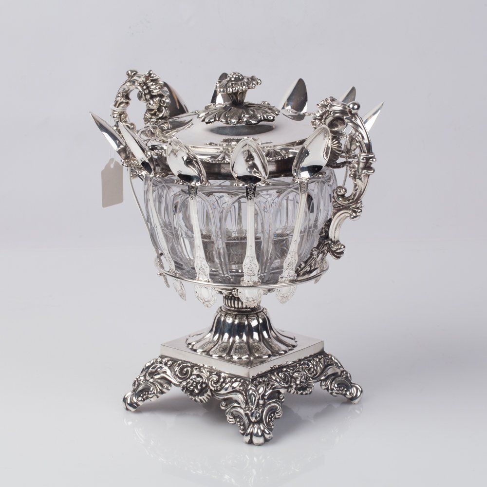 Confiture bowl with 10 spoons. — image 2