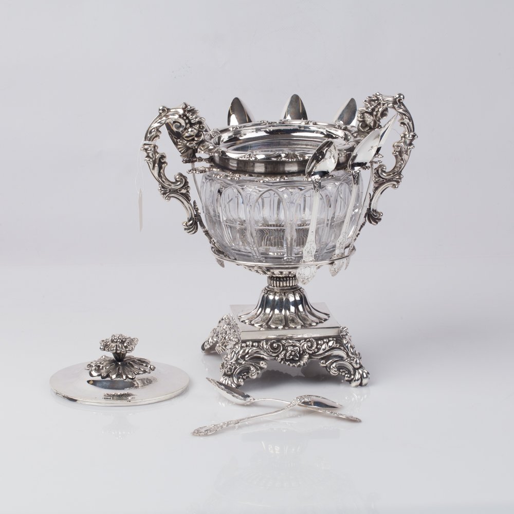 Confiture bowl with 10 spoons. — image 3