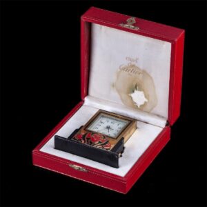 Art Deco Cartier alarm desk clock in a original box — image 1