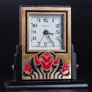 Art Deco Cartier alarm desk clock in a original box — image 3
