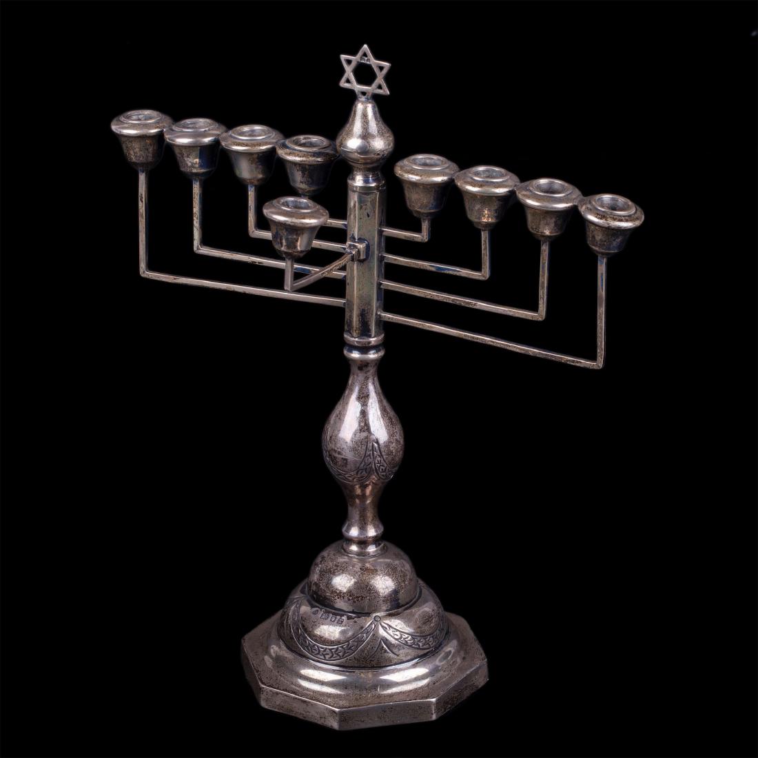 Silver Menorah. England, London, 1912-1913 — image 1