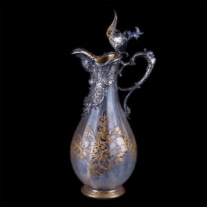 Antique magnificent decanter with French Daum glass — image 2