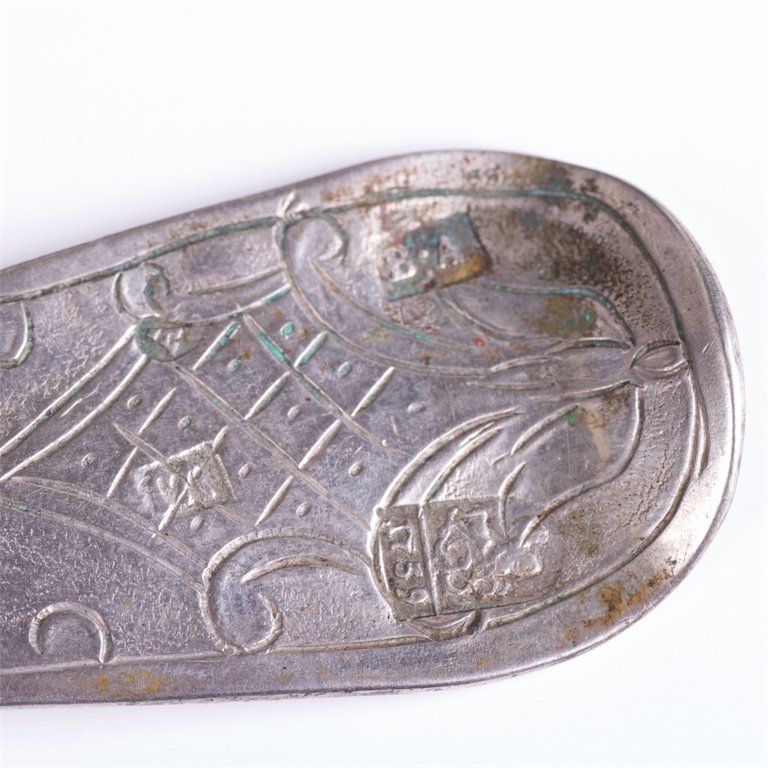 Russian 18th century silver and engraving table spoon — image 3