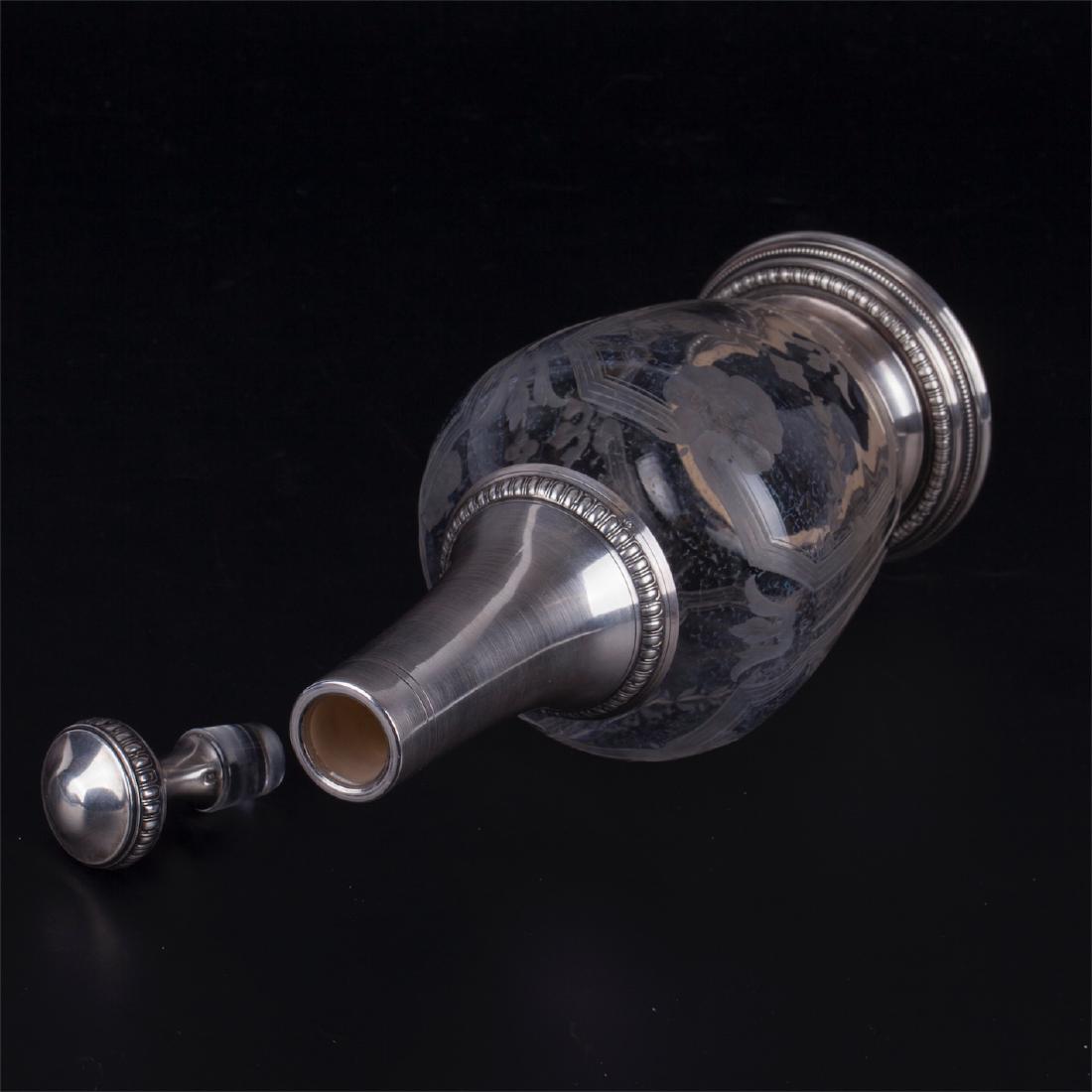 French silver mounted decanter — image 2