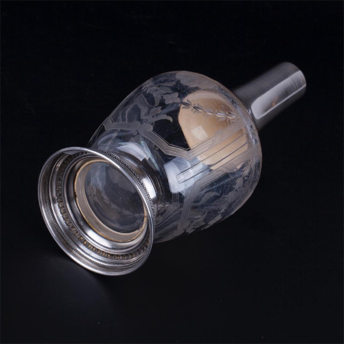 French silver mounted decanter — image 4