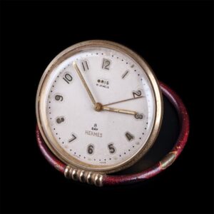 Vintage Hermes desk clock with alarm — image 1