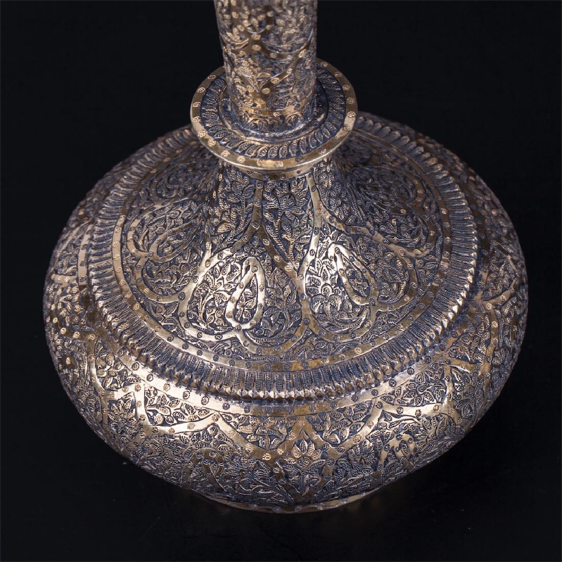 A pair of Kashmir silver surahi water flasks — image 2