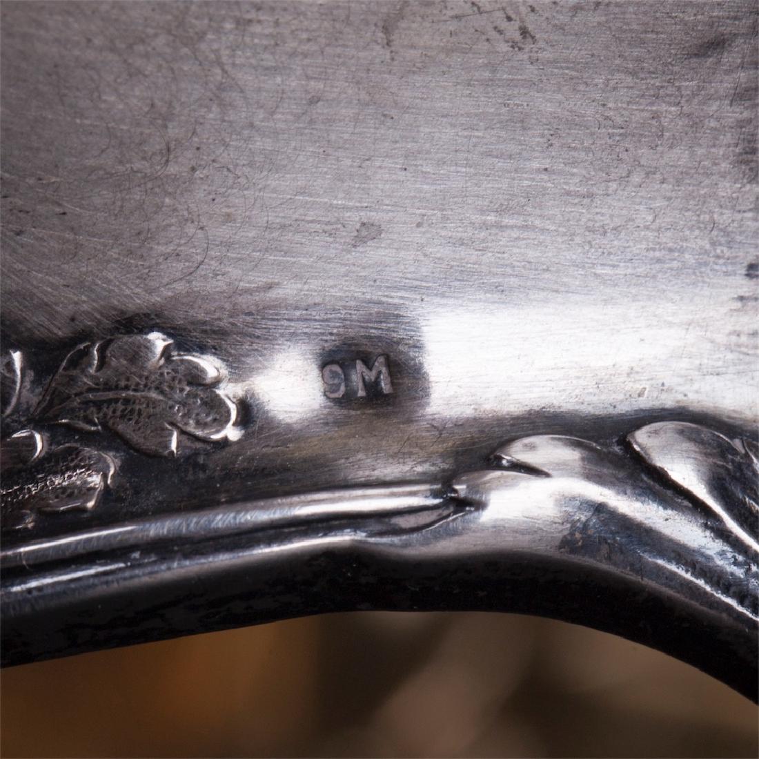 Antique jardinier. Silver, glass — image 3