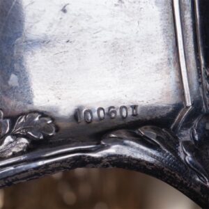 Antique jardinier. Silver, glass — image 5