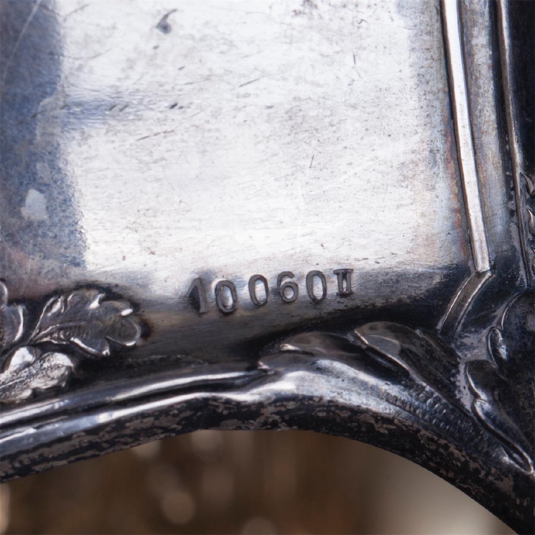 Antique jardinier. Silver, glass — image 5