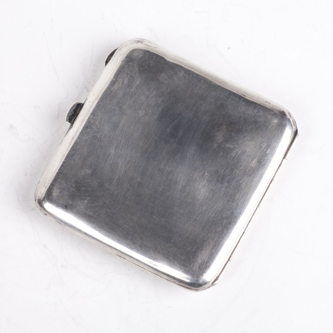 Silver cigarette case with color enamel with portraits — image 2