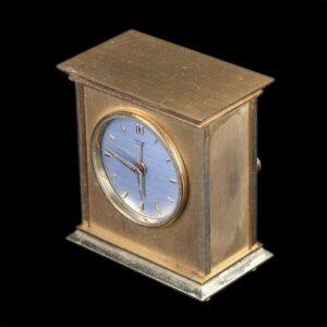 Vintage Hermes desk clock in original case — image 3