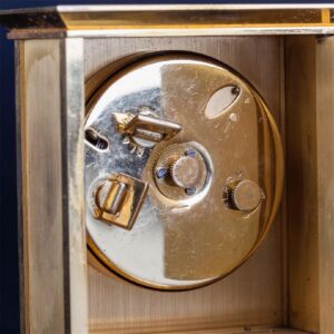 Vintage Hermes desk clock in original case — image 6
