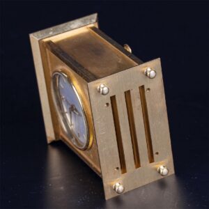 Vintage Hermes desk clock in original case — image 7