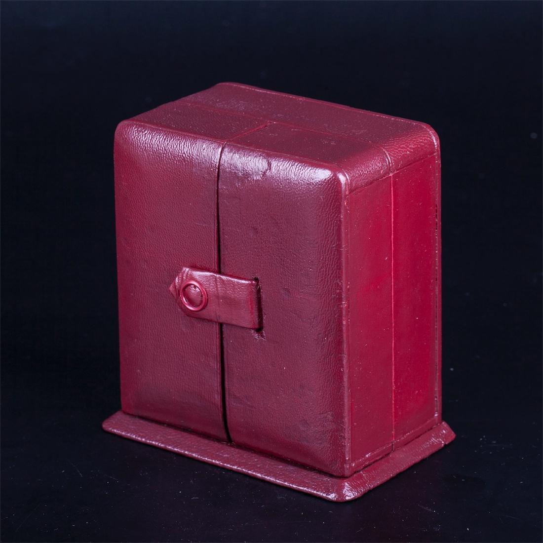 Vintage Hermes desk clock in original case — image 8