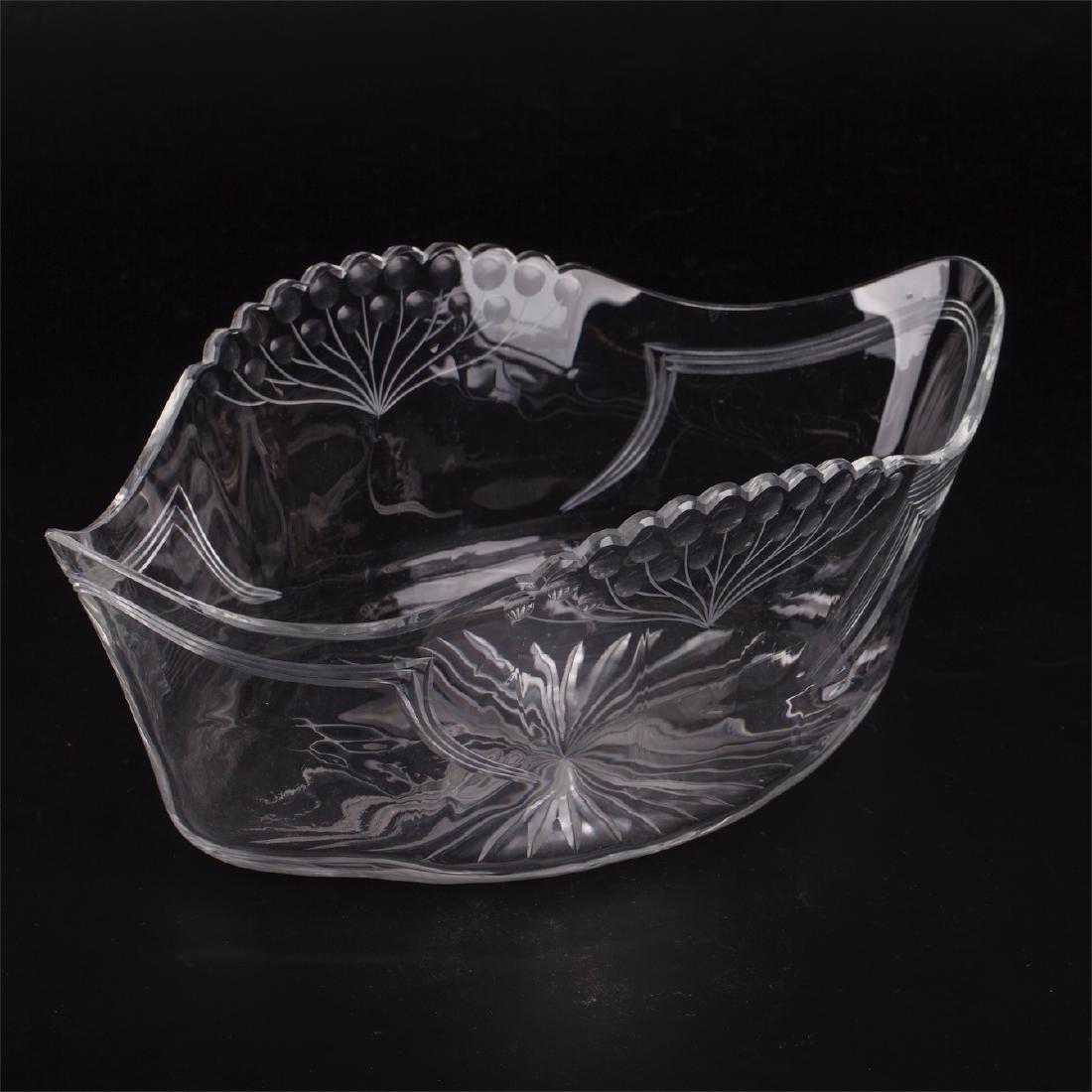 Antique jardinier. Silver, glass — image 4