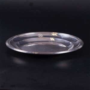 Antique French silver decorative plate — image 2