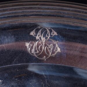 Antique French silver decorative plate — image 3