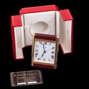 "Les Must de CARTIER" desk travel alarm clock — image 1