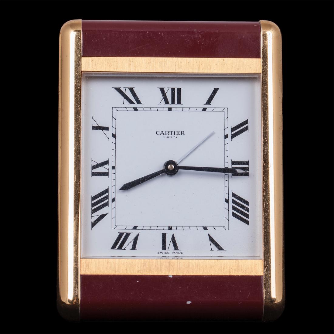 "Les Must de CARTIER" desk travel alarm clock — image 3