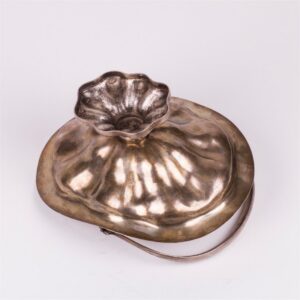 Russian silver-gilt fruit bowl with handle — image 3