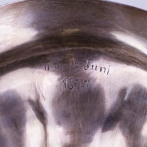 Russian silver-gilt fruit bowl with handle — image 4