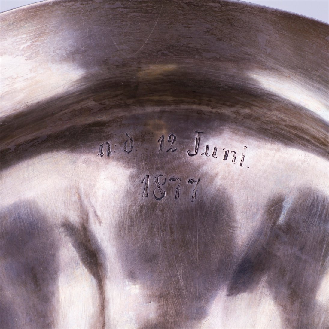 Russian silver-gilt fruit bowl with handle — image 4