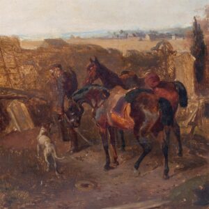 The painting "Cavalryman on the rest" — image 2