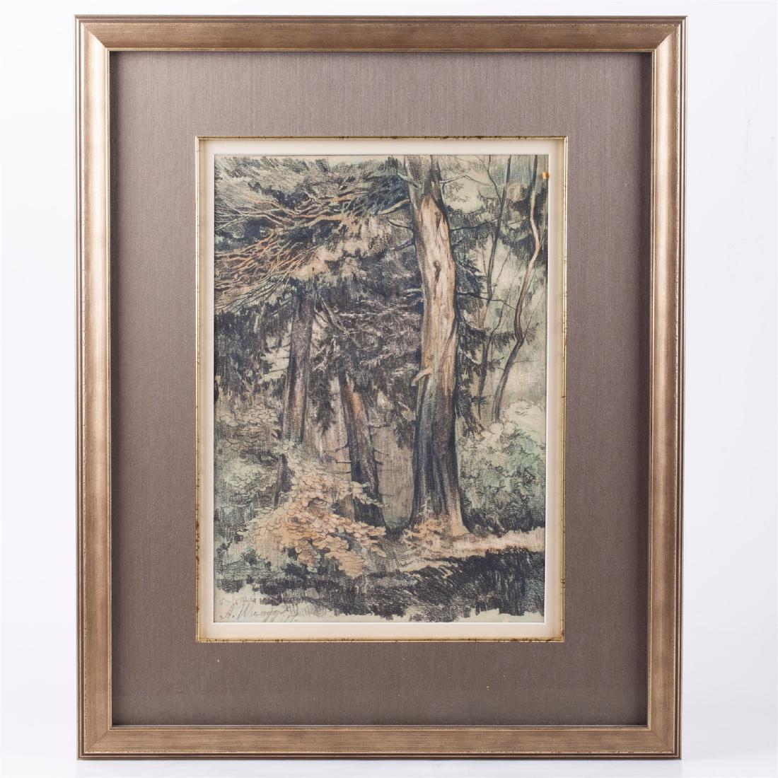 Graphic etude "Pine forest" — image 1