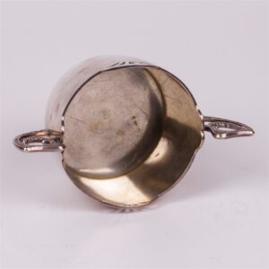 Russian silver Art nouveau bowl with handles — image 2