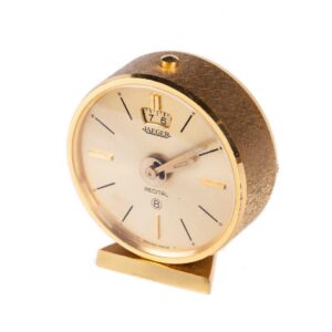 Travel mechanical clock with alarm “Jaeger Le Coultre” — image 1