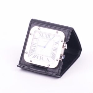 Vintage Cartier quartz travel alarm clock — image 1