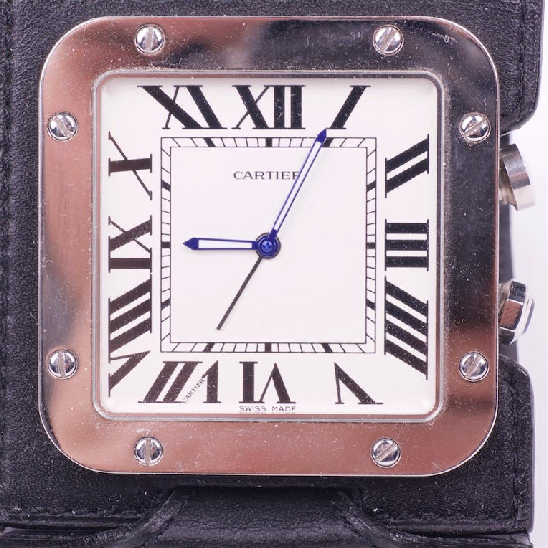 Vintage Cartier quartz travel alarm clock — image 3