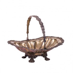 Russian silver-gilt and engraving vase with handle — image 1