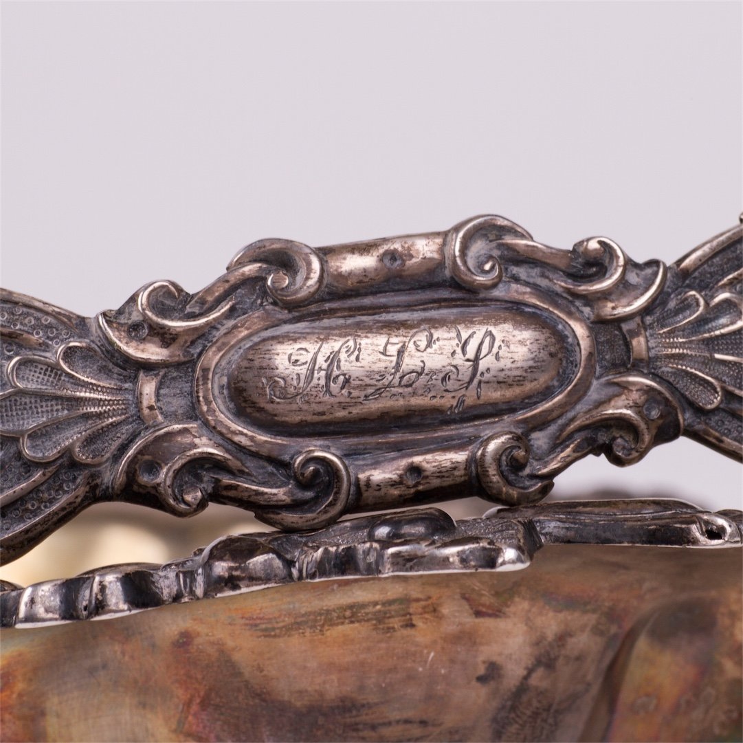 Russian silver-gilt and engraving vase with handle — image 5