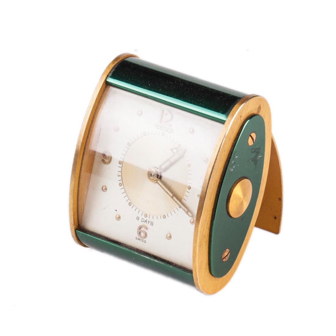 Travel mechanical clock with alarm “Jaeger Le Coultre” — image 1