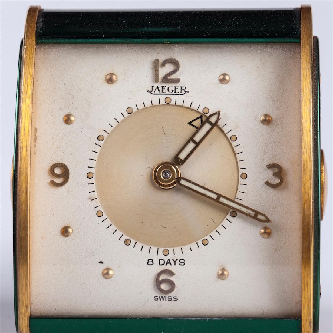 Travel mechanical clock with alarm “Jaeger Le Coultre” — image 2