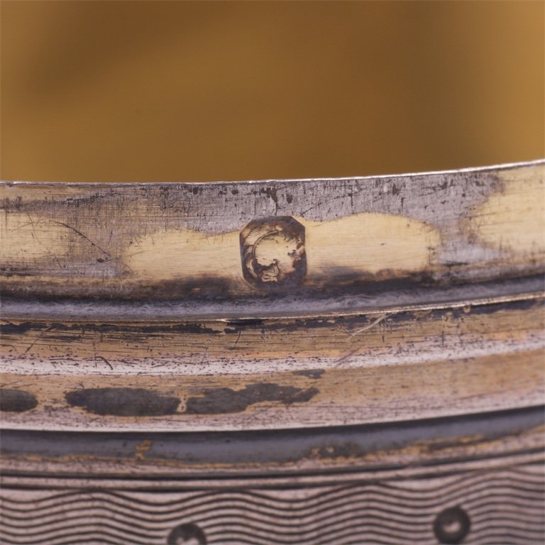 French silver cup with cover — image 4