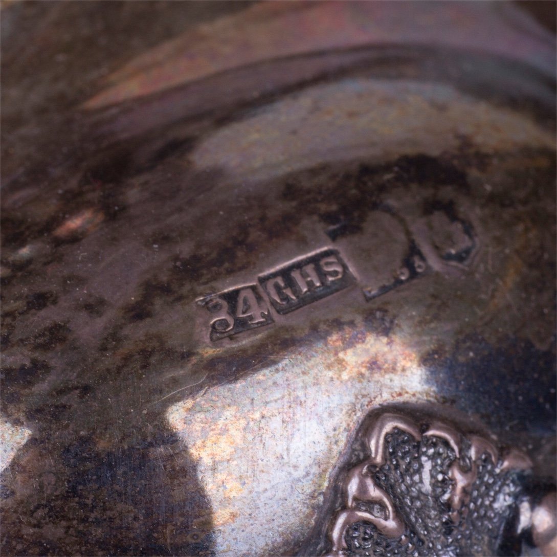 Russian silver vase in rococo style — image 5