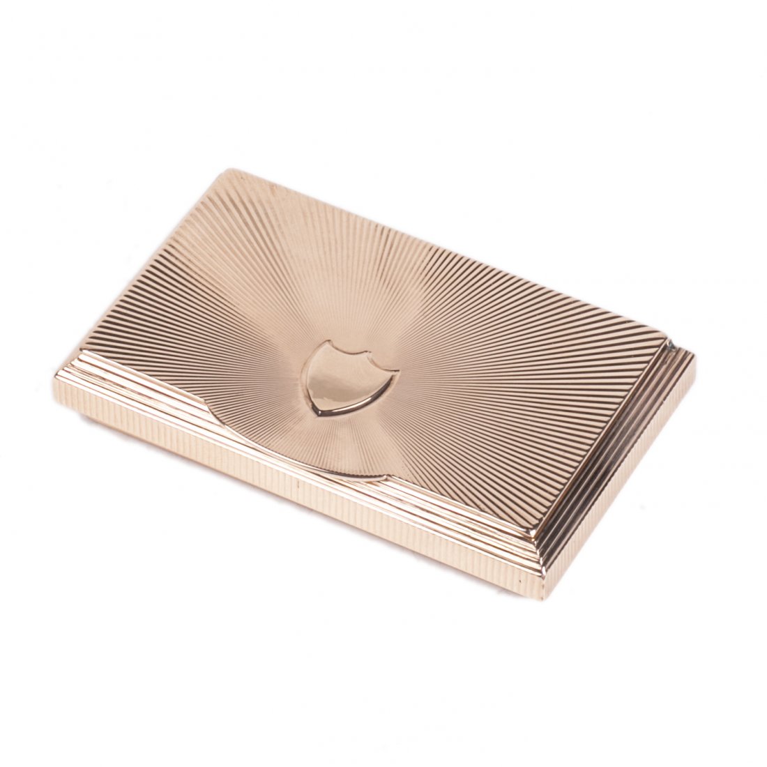 14K gold cigarette box — image 1