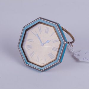 Desk clock "Lasneret" with enamel. — image 1