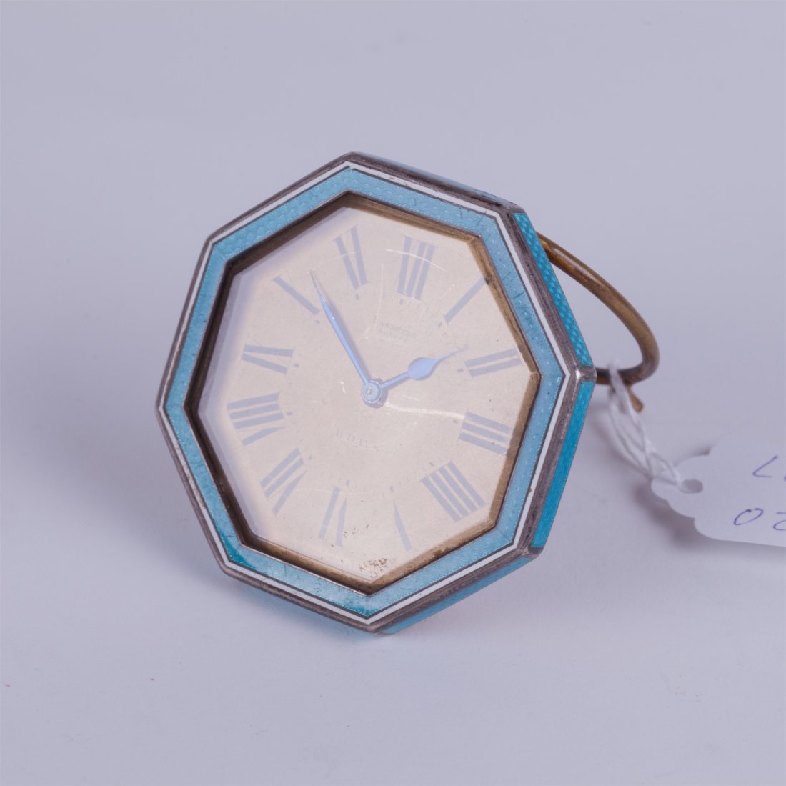 Desk clock "Lasneret" with enamel. — image 1