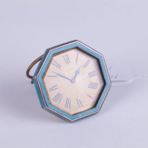 Desk clock "Lasneret" with enamel. — image 2